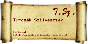 Turcsák Szilveszter névjegykártya
